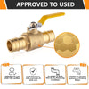 10 Pcs 1" PEX Expansion Ball Valve, Yellow (Lead Free) Plumbingsell