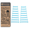 Light Blue Stretchy Tieless Silicone Elastic Shoelaces | 16 Straps The Original Stretchlace