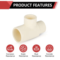 3/4" x 1/2" x 1/2" CPVC CTS Reducing Tee (Socket)