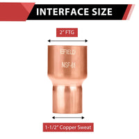 10 Pcs 2" x 1-1/2" FTGxC Reducer at Wholesale Price