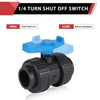 10 Pcs 1-1/2" PVC True Union Ball Valve SCH 40/80