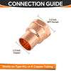 30 Pcs 1/2" C x FNPT Copper Female Adapter at Wholesale Price