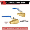 3/4" PEX Crimp X 3/4" FNPT Ball Valve, Blue (Lead Free) Plumbingsell
