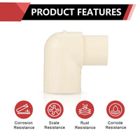 3/4" CPVC CTS 90° Street Elbow (Spigot x Socket)