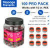 PEX Copper Rings 1/2" , w/End Stop, 100 Pro Pack Plumbingsell