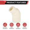 1/2" CPVC CTS 45° Street Elbow (Spigot x Socket)