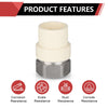 1" CPVC x Female Stainless Steel Adapter (Lead Free)