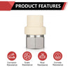 1/2" CPVC x Female Stainless Steel Adapter (Lead Free)