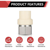 1/2" CPVC x Female Stainless Steel Adapter (Lead Free)