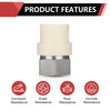 3/4" CPVC x Female Stainless Steel Adapter (Lead Free)