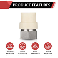 3/4" CPVC x Female Stainless Steel Adapter (Lead Free)