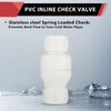 10 Pcs 1" PVC In-Line Check Valve