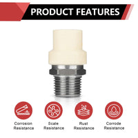 1/2" CPVC x Male Stainless Steel Adapter (Lead Free)