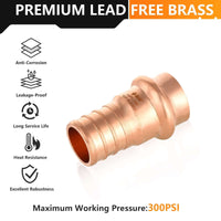 3/4" Press Copper x 1/2" PEX Crimp Adapter (Lead Free) Plumbingsell
