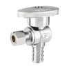 1/2" PEX Crimp x 1/4" OD Compr. Angle Stop Valve, 1/4 Turn (Lead Free)