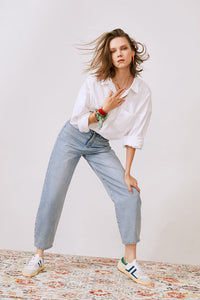 Queens Of Noise High Rise Barrel Jeans HJ026 [FINAL SALE]