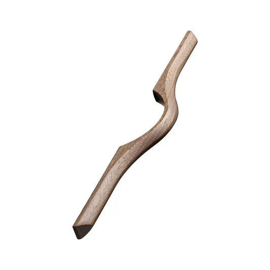 Lacquered Walnut Wood "Eros" Drawer Pulls Euro • Knobs