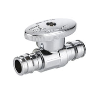 10 Pcs 1/2" x 1/2" PEX Expansion Straight Stop Valve, 1/4 Turn (Lead Free) Plumbingsell