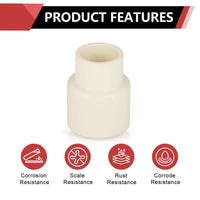 3/4" x 1/2" CPVC CTS Reducer Coupling (Socket)