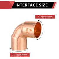 2" 90º Short Radius Copper Elbow Plumbingsell