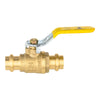 1/2" Press Ball Valve with EPDM O Ring, Yellow (Lead Free) Plumbingsell