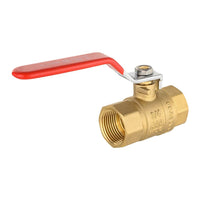 10 Pcs 3/4" FNPT Ball Valve, Red (Lead Free) Plumbingsell