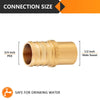 30 Pcs PEX-B Crimp 3/4" PEX x 1/2" Male Copper Sweat Adapter (Lead Free)