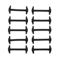 Black No Tie Elastic Silicone Dress Shoe Laces The Original Stretchlace