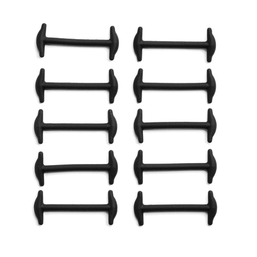 Black No Tie Elastic Silicone Dress Shoe Laces The Original Stretchlace