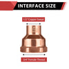 1/2" C x 3/4" FNPT Copper Female Adapter