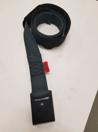 2" x 6 Ft Black Aramid Fiber Web Strap w/ Flat Hook | S206FH-KEV RatchetStrap.Com