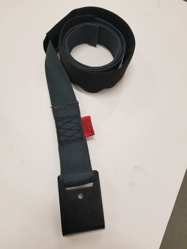 2" x 6 Ft Black Aramid Fiber Web Strap w/ Flat Hook | S206FH-KEV RatchetStrap.Com