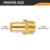 30 Pcs PEX A Full Flow Expansion Adapter 1" PEX x 1" Male Threaded F1960 Adapter Wholesale