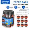 PEX Copper Rings 3/4" , w/End Stop, 75 Pro Pack