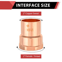 10 Pcs 2" C X FNPT Copper Female Adapter at Wholesale Price