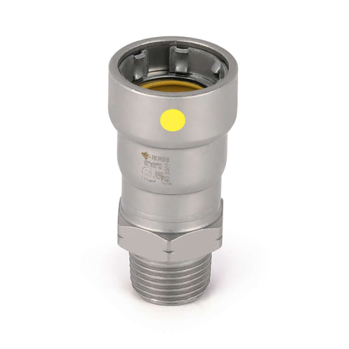 1-1/2" Carbon Press x Male Adapter