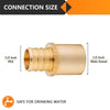 30 Pcs PEX-B Crimp 1/2" PEX x 1/2" Male Copper Sweat Adapter (Lead Free)