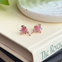 Sterling Silver Pink Flamingo Earrings