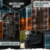 The Baby Tracker D2 Steel Bushcraft Survival Neck Knife Gift Set (Black and Gray)