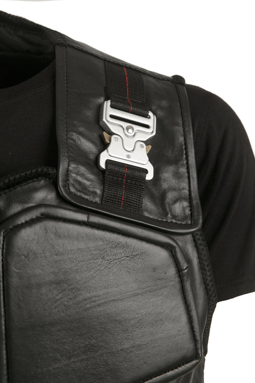 Handmade W Snipes Blade Vest Trinity Vampire Hunter Military Style Handmade Cosplay Costume Leather Vest