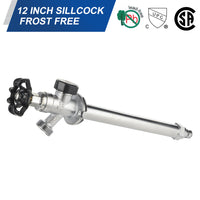 1/2" PEX Expansion x 3/4" Hose Bibb, 10" Anti Siphon Frost Free Sillcock Plumbingsell