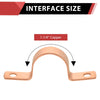 1-1/4" Copper Pipe Straps, Two Hole Plumbingsell