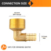 30 Pcs PEX-B Crimp 1/2" PEX x 3/4" Male Threaded Elbow (Lead Free)