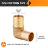 PEX-B Crimp 3/4" PEX x 3/4" Male Copper Sweat Elbow (Lead Free) Plumbingsell
