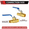 3/4" PEX-A Expansion X 3/4" MNPT Ball Valve, Blue (Lead Free) Plumbingsell