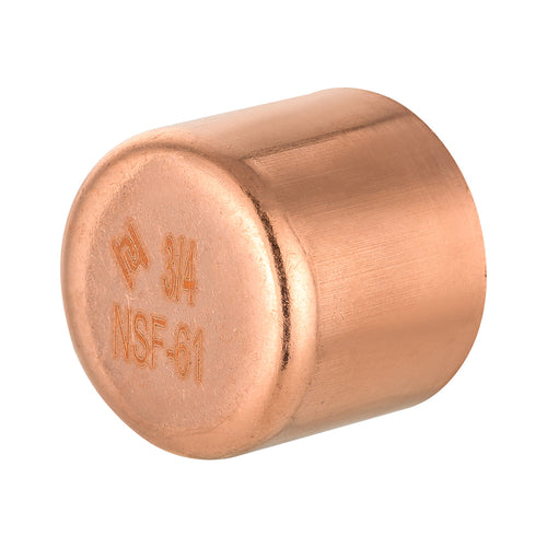 Pro 50 Pack 3/4" Solder Copper Pipe End Cap (Plug)