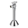 1/2" Sweat x 3/8" OD Compr. Angle Stop Valve, w/5" Angle Extension, 1/4-Turn (Lead Free)