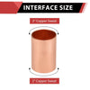 10 Pcs 2" Copper Coupling, No Stop at Wholesale Price