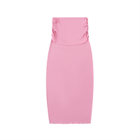 Dyed Washed Straight Hip-Hugging Slim Skirt