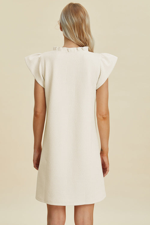 Double Take Full Size Ruffled V-Neck Cap Sleeve Dress – Ruffled V-Neck Dress, Cap Sleeve Dress, Elegant Ruffled Dress, Flattering V-Neck Dress, Stylish Full-Size Dress, Comfortable Ruffle Dress, Chic Cap Sleeve Dress